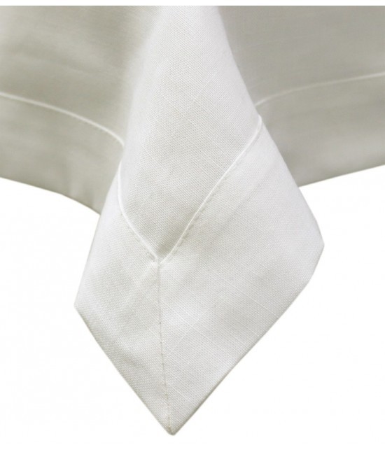 Blanco raya - Tovaglia basic con bordo semplice tinta unita avorio diverse misure: 1004b-ivory