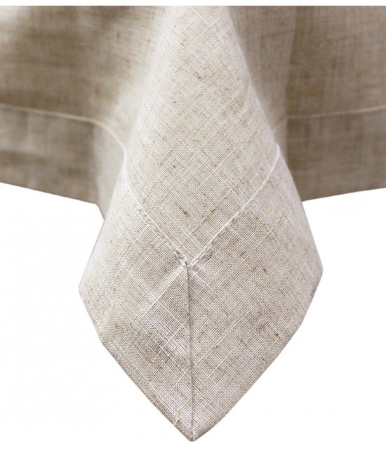 Blanco raya - Tovaglia basic con bordo semplice tinta unita lino diverse misure: 1004b-linen