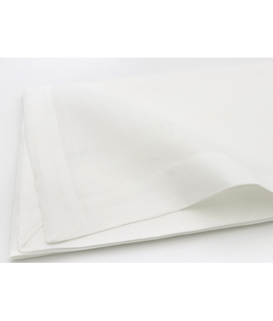 Tovaglia basic con bordo semplice tinta unita avorio diverse misure: 1004b-ivory : Tessuto - Poliestere, Colore prodotto - Avorio, Misura - 150 x 150 cm