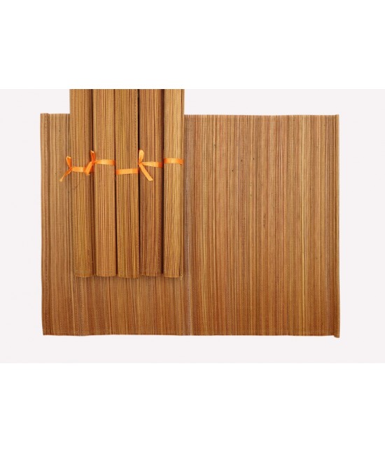 Set 6 tovagliette in bambu' tinta unita - do2603. misura 33x45 cm. : Colore prodotto - Giallo, Tessuto - Bamboo/Fibre naturali