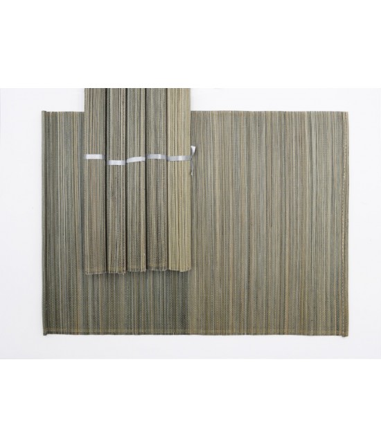 Set 6 tovagliette in bambu' tinta unita - do2603. misura 33x45 cm. : Colore prodotto - Dark gray, Tessuto - Bamboo/Fibre naturali