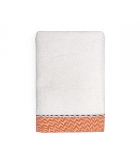 Gabel - Telo doccia afrodite con fascia jacquard fantasia spina di pesce