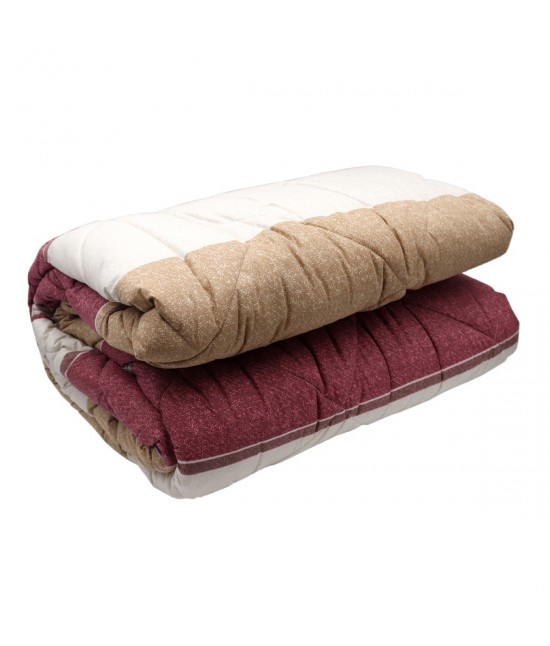 Caleffi - Trapunta piumone invernale singolo stampa fantasia righe bordeaux: city style