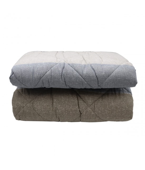 Trapunta piumone invernale singolo stampa fantasia righe grigio: city style