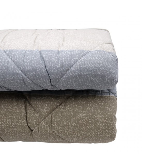 Trapunta piumone invernale singolo stampa fantasia righe grigio: city style