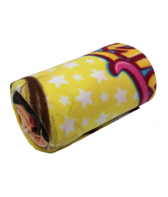 Coperta plaid in morbido pile stampa disney soy luna : Misura - Singolo, Tessuto - Poliestere