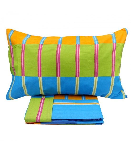 Completo letto matrimoniale due posti maxi con stampa multirighe: elba a839